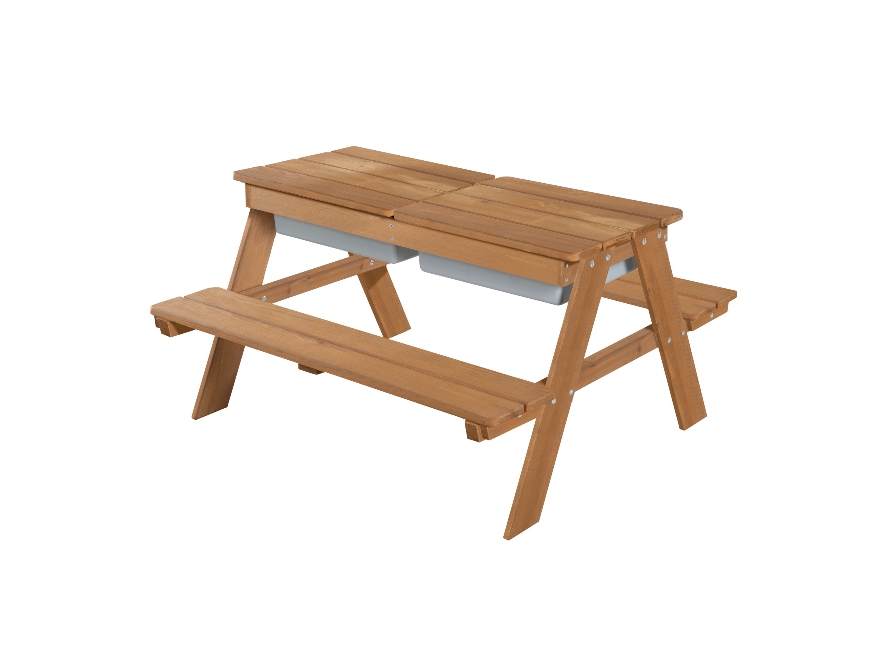 ROBA Outdoor Kindersitzgarnitur (mit Spielwannen, teakholz farben)