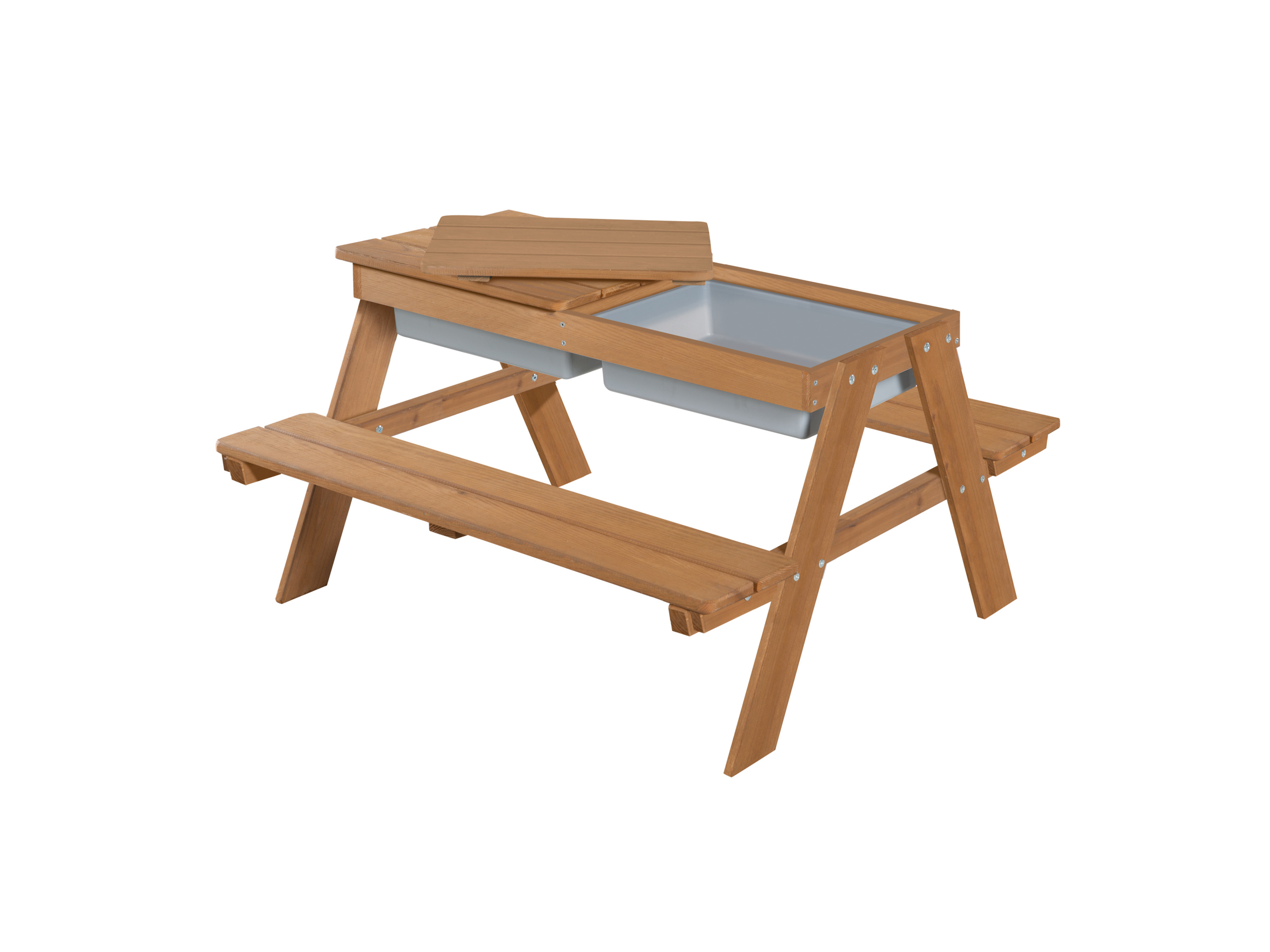 ROBA Outdoor Kindersitzgarnitur (mit Spielwannen, teakholz farben) Bild 2