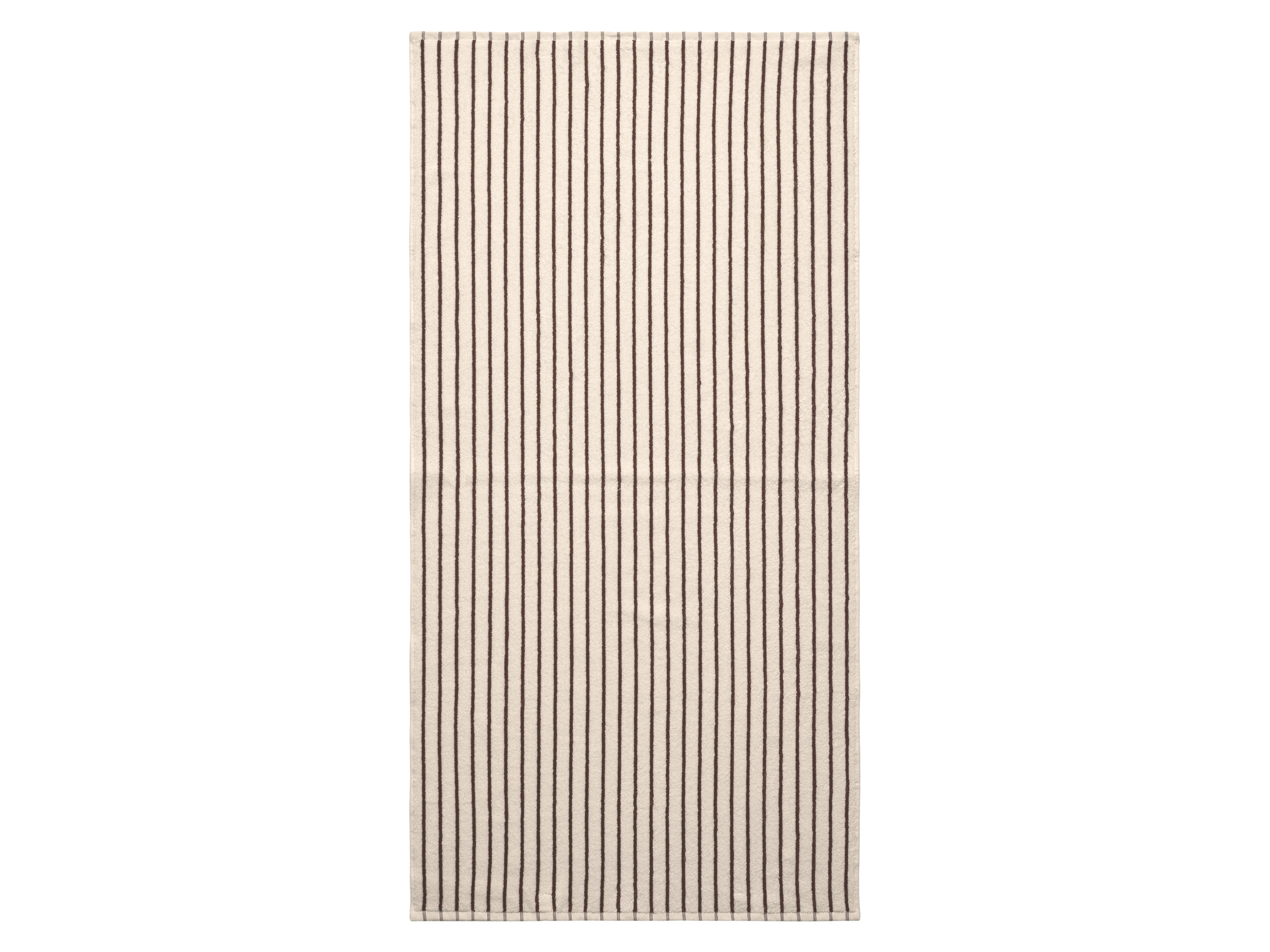 LIVARNO® Frottier-Duschtuch, 70 x 140 cm (sand/dunkelbraun) Bild 2