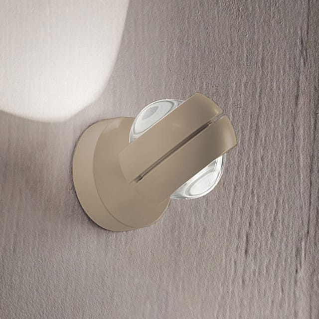 Lodes Nautilus Mini LED Wandleuchte 2700 K, champagner matt