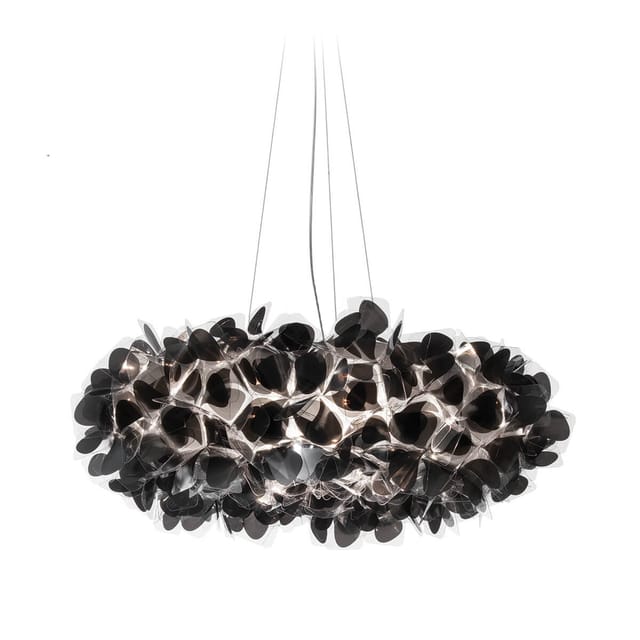 Slamp Clizia Mama non Mama Suspension Large schwarz, Kabel: transparent