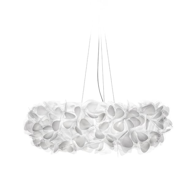 Slamp Clizia Mama non Mama Suspension Large weiß, Kabel: transparent