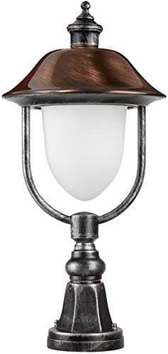 LCD Außenleuchten 1156/1157 Sockelleuchte schwarz/Silber/Kupfer