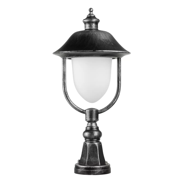 LCD Außenleuchten 1156/1157 Sockelleuchte schwarz/Silber