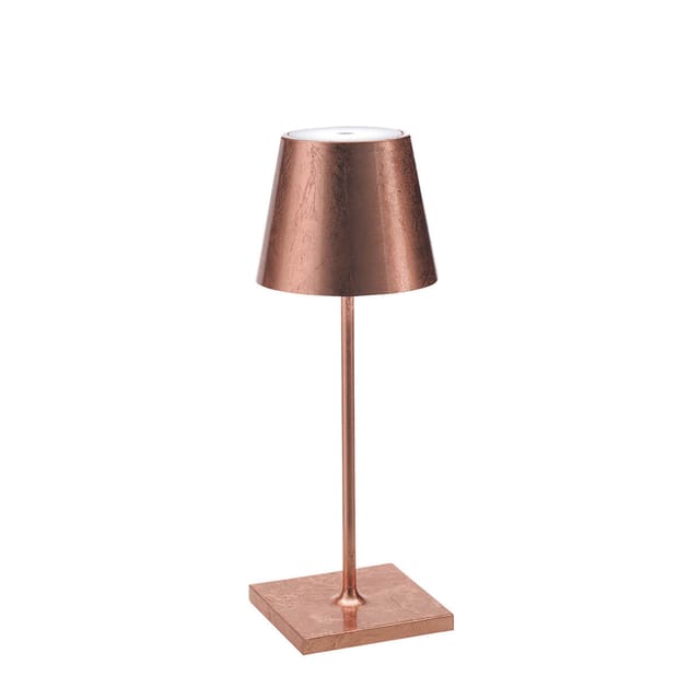 Zafferano AiLati Poldina Mini Pro LED Akkuleuchte Blattkupfer