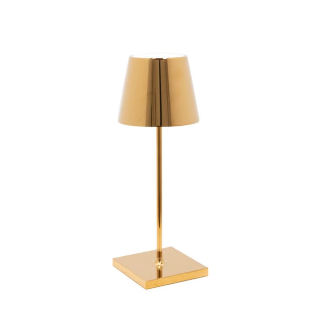 Zafferano AiLati Poldina Mini Pro LED Akkuleuchte Gold glänzend