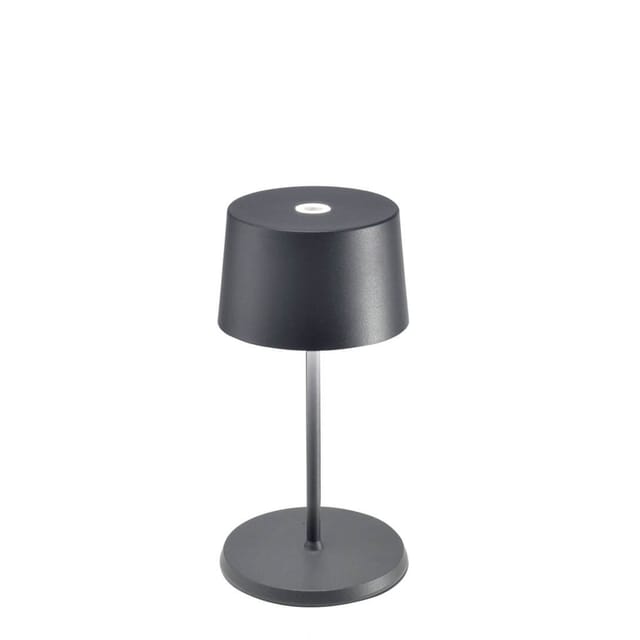 Zafferano AiLati Olivia Mini Pro LED Akkuleuchte dunkelgrau