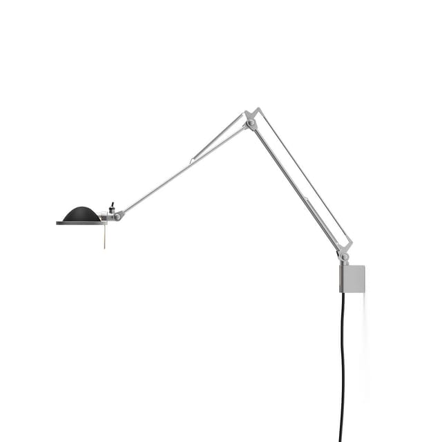 Luceplan Berenice Grande Parete Gestell: Aluminium, Reflektor: schwarz