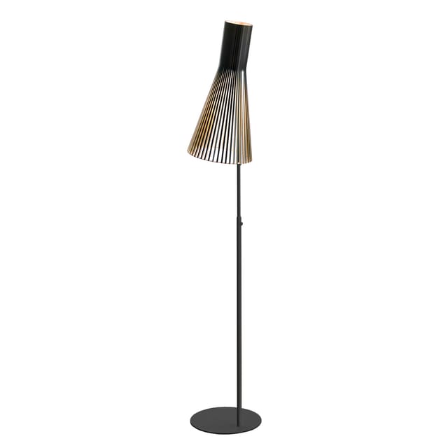 Secto Design Secto 4210 Stehleuchte schwarz, Schirm: schwarz laminiert
