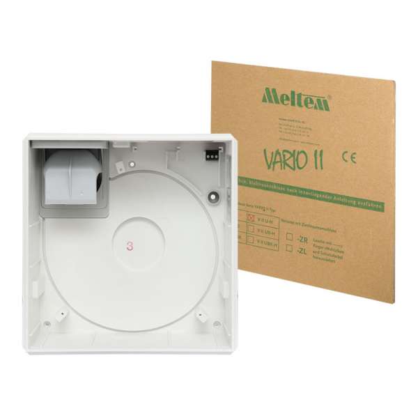 Meltem Vario Ii Up-gehäuse V-ii U-h Anschluss Nach Hinten Für Bad/wc/wohnungsküchen 2003 300161