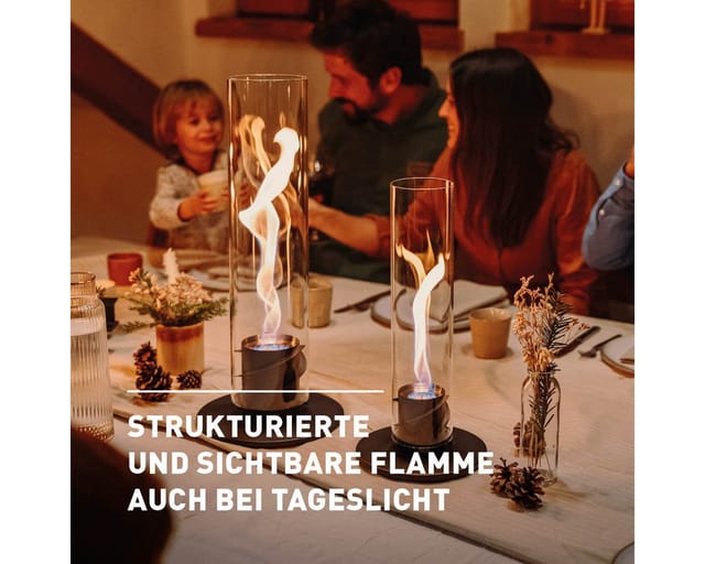 Höfats Spin 900 Tischfeuer & Windlicht schwarz