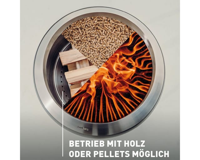 Höfats Moon 45 Feuerschale mit niedrigem Fuß Silber