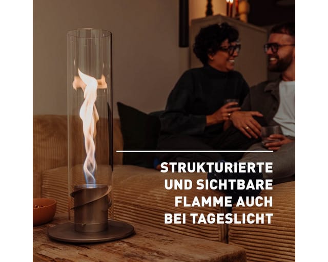 Höfats Spin 900 Tischfeuer & Windlicht grau