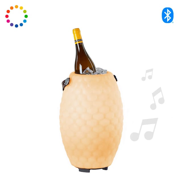Joouls The Joouly Ltd. LED Akkuleuchte, Bluetooth Lautsprecher & Weinkühler small, Höhe: 37 cm