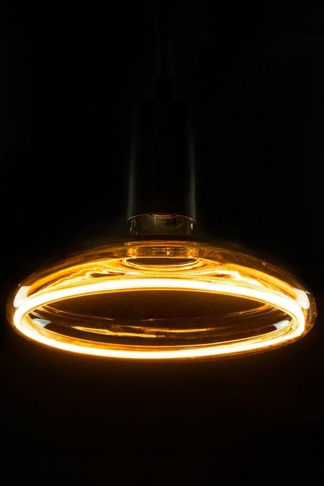 Segula LED Floating Reflektor R200 smokey grau E27, 6 W, 1900 K, dimmbar Ø: 20 cm