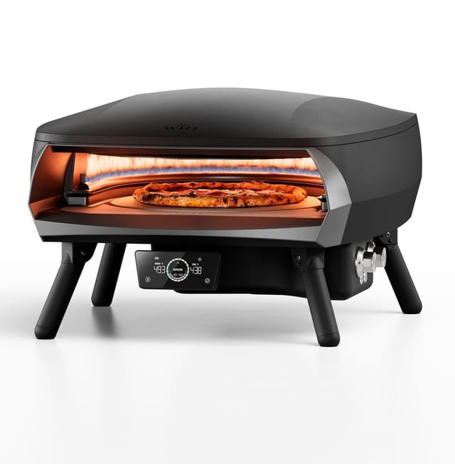 Witt ETNA Rotante Control 16'' Pizzaofen, 2 Brenner, rotierend, mit Digitaldisplay schwarz matt