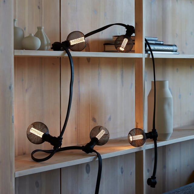 PR Home Grid Lichterkette schwarz