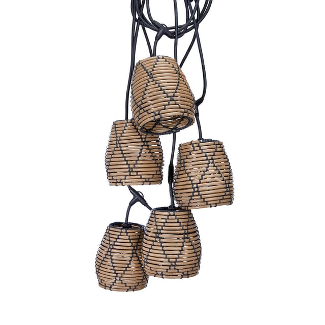 PR Home Lollo Outdoor Lichterkette natur / schwarz