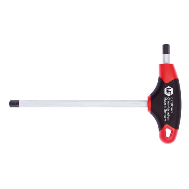 Dönges - hafu Sechskant Stiftschlüssel 2K T-Griff mit Seitenabtrieb 2,0 mm Länge 125 mm