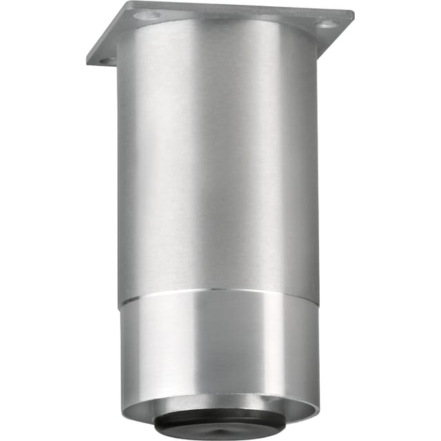 Dekorfuß Fuß ø 60 mm, Länge 120 mm, Aluminium matt geschliffen/glanz