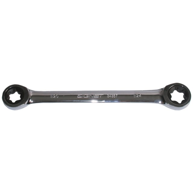 GEARplus Torx-E-Doppel-Ratschenringschlüssel,E6xE8