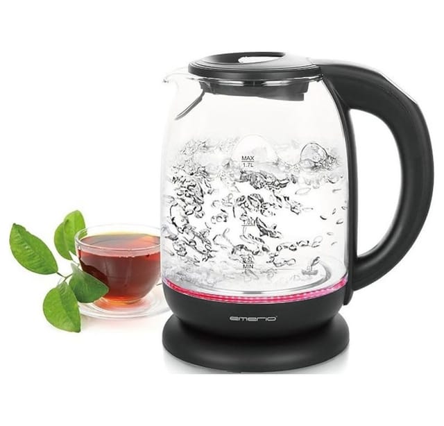 Wasserkocher, 1.7L, kabellos, Farbwechsel - Emerio