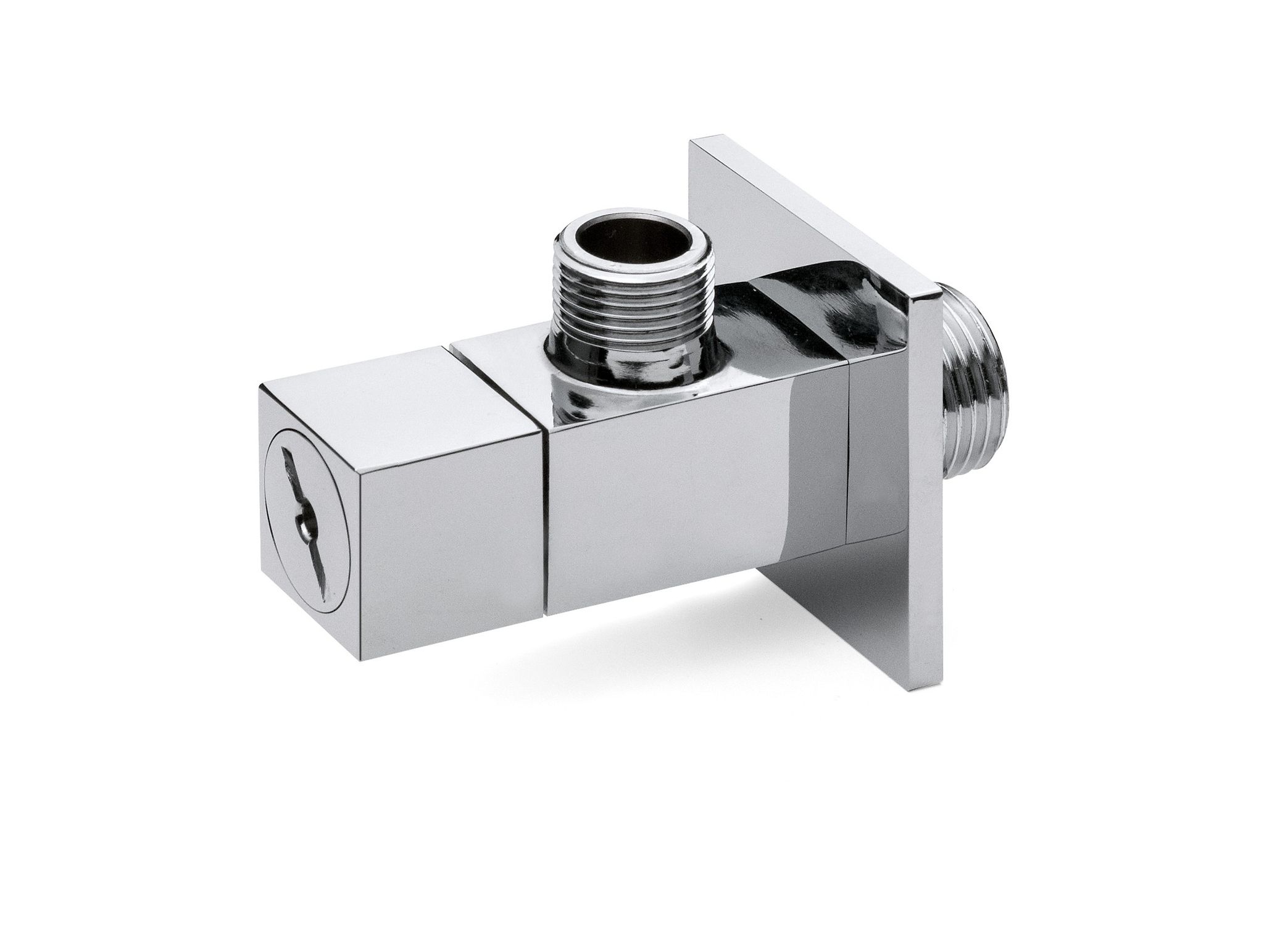 Quadratischer Untertischhahn Mit Filter Aus Verchromtem Messing Apm 2701.01510 Chrom