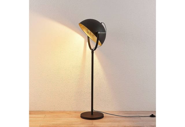 Stehlampe 'Muriel' aus Metall für Wohnzimmer & Esszimmer von Lindby