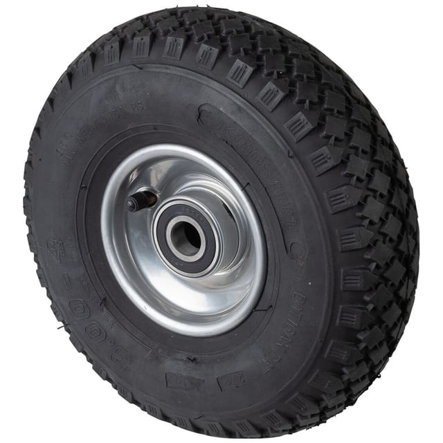 Bs Rollen - bs Luftrad C95, Rad-Ø 260 mm, Radbreite 85 mm, Tragkr. 170 kg, Kugellager, Lauffl. Gummi schwarz, Stollenprofil, Nabenlänge 50 mm,