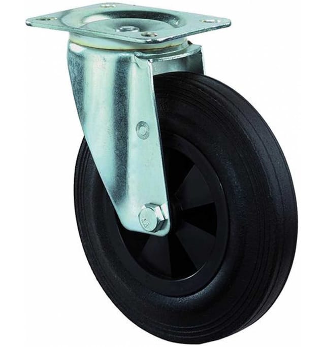 Bs-r Lenkrolle 80 mm Gummirad 100 kg