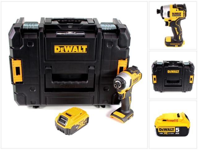 Dcf 809 nt Akku Schlagschrauber 18 v Brushless Li-Ion in t-stak Box + 1 x 5,0 Ah Akku - ohne Ladegerät - Dewalt