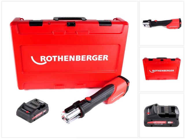 Romax 4000 cas Akku Pressmaschine 18 v 34 kN + 1x Akku 4,0 Ah + Koffer - ohne Ladegerät - Rothenberger