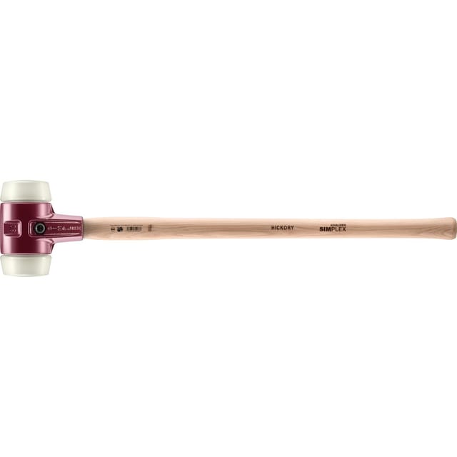 SIMPLEX-Vorschlaghammer, Nylon mit Tempergussgehäuse und Hickorystiel D=80 mm 3008.081
