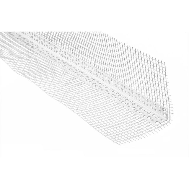Putzschienen PT10 (2 Meter) pvc Kunststoff, Armierungsgewebe außen, Gewebeeckwinkel Außenputz: 50 Meter / 25 Leisten - Lemal