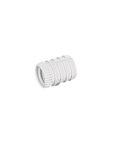 Muffe Nr.49 für Gewinde M6 d 8mm , Kunststoff weiß