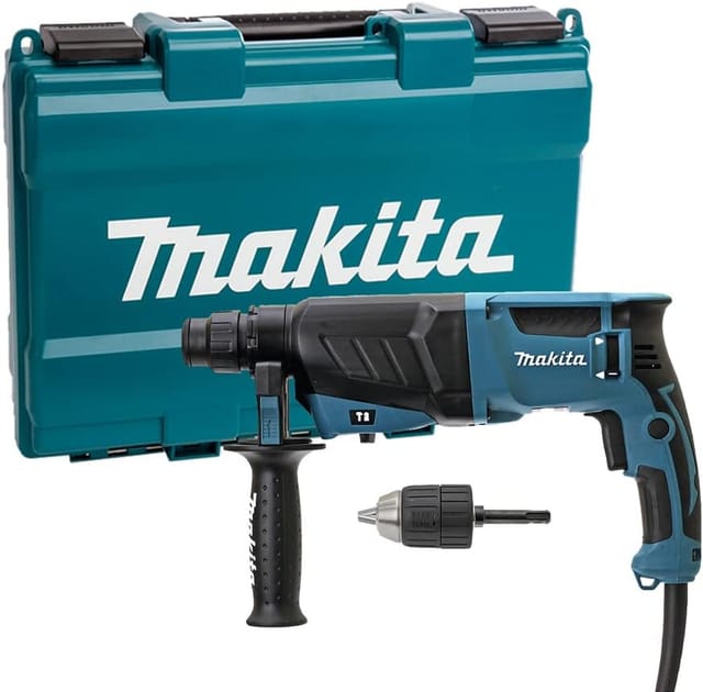 Makita - Meißelbohrer SDS-Plus 800 w 26 mm HR2630X7 + Bohrfutter im Koffer