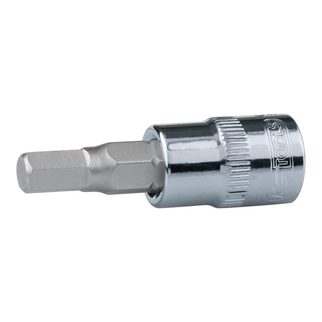 1/4' chrome Bit-Stecknuss Innensechskant, 3mm