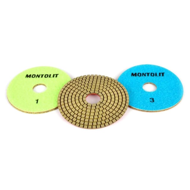 3TLG diamant harz schleifscheibe anlage schleifen polieren Montolit pads pdr kit