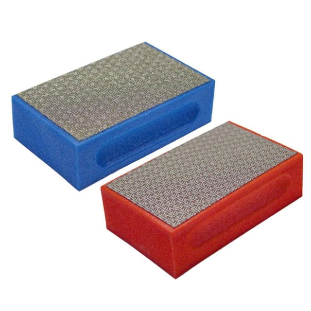 2 diamant-handpad handschleifpad schleifen keramik glas marmor Montolit DT262