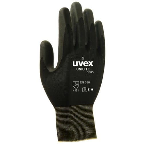 Uvex - unilite / unipur 6057310 Polyamid, Nitrilschaum Montagehandschuh Größe (Handschuhe): 10 en 388