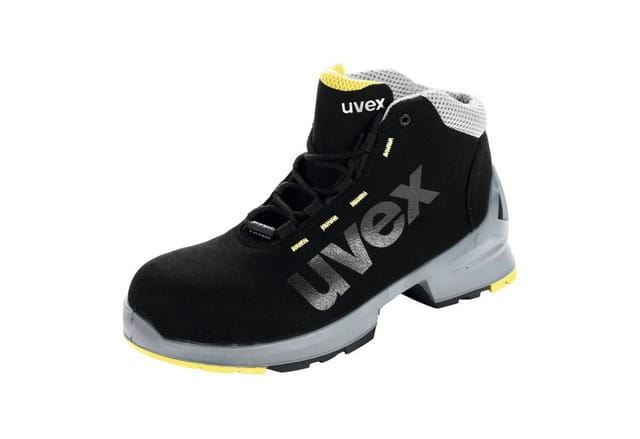 Uvex - 1 Sicherheits-Stiefel Gr.46 W11 S2 esd sr schwarz/gelb 8545.8