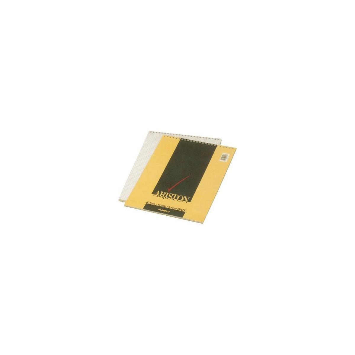 1087 Ariston 10er-pack A5 Notizblöcke (5 Mm) Mit Mehrfarbiger Spiralbindung