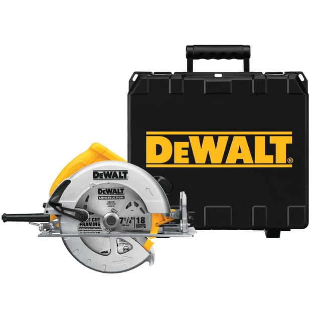 DWE575K Elektrische Handkreissäge 1.600 w - ø 190 mm - Mit Koffer - Dewalt