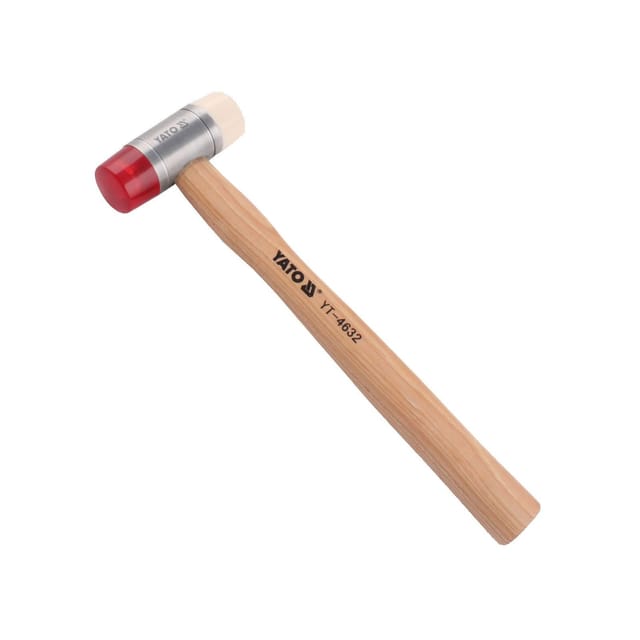 Yato - YT-4632 35mm PU/Nylon Blechhammer mit Hickorystiel