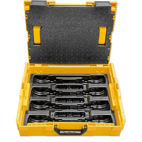 REMS Systemkoffer L-Boxx mit Einlage für 8 REMS-Presszangen und 6 REMS Pressringe 45° - 571136