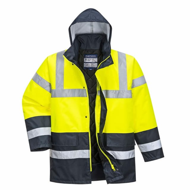 Parka hv Zweifarbig Gelb l