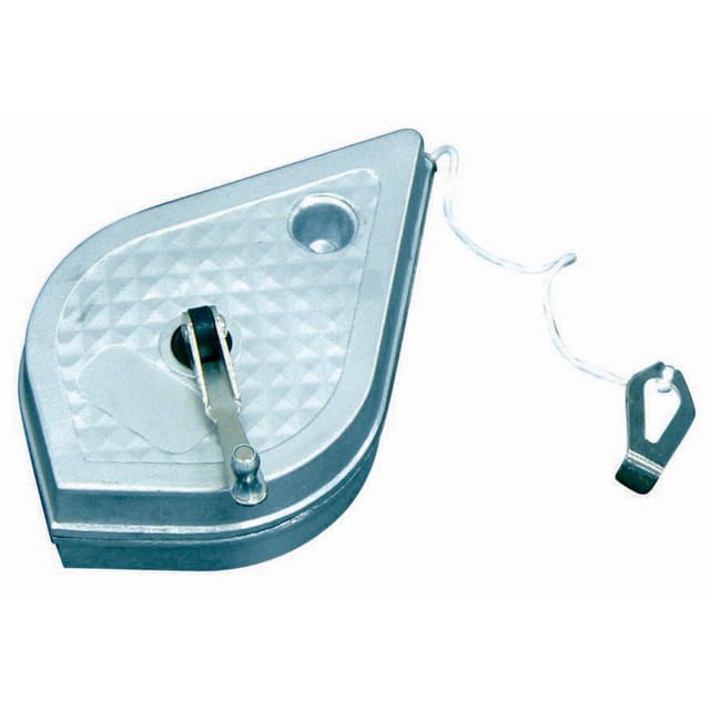 Zinkfarbene Reissleine 30m 1,5mm Draht, Taliaplast-Geflecht - 400402