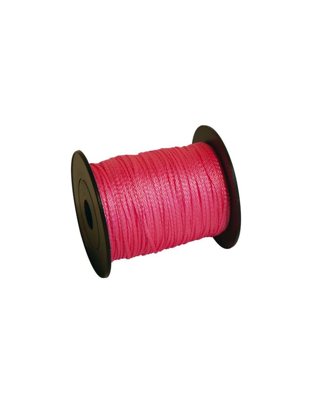 Schnur Polypro Fluo-Flechtleine Rosa 200m Faden 1,5mm Taliaplast - 400511