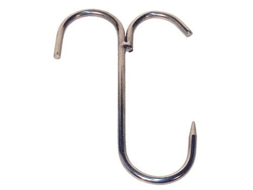 Metzgerhaken aus Edelstahl für Schinken, a. 52 mm, 160 x 6 Stück. 10 stück