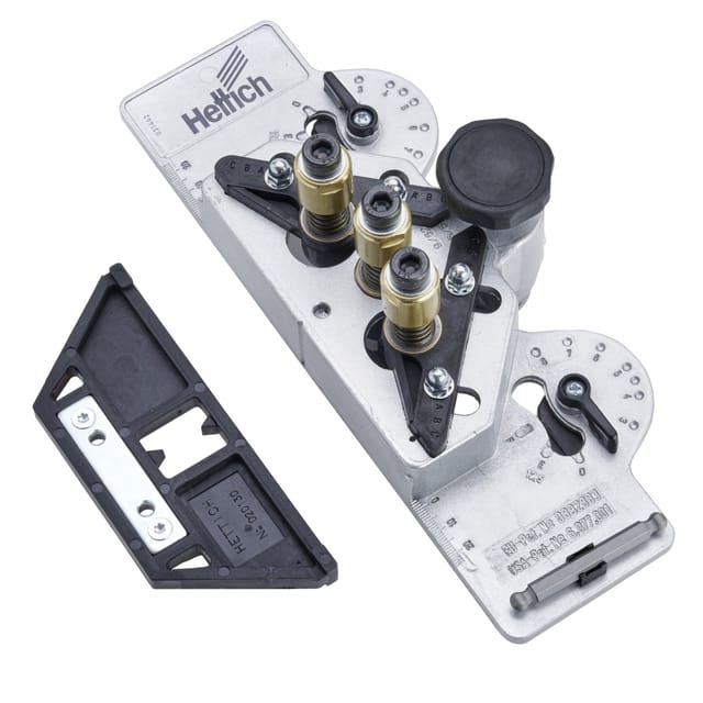 Bohrschablone für Scharnier DrillJig - Bohrer Ø35 mm / 2 x ø 10 mm - 20165 - Hettich